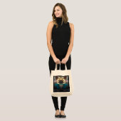Duitse herder weerspiegelde vervorming tote bag (Voorkant (model))