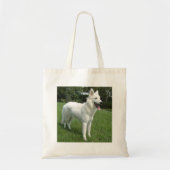 Duitse herder wit vol tote bag (Voorkant)