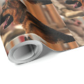 duitse herder zwart en rood cadeaupapier (Rol Hoek)