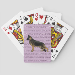 Duitse herderdepotkaarten pokerkaarten