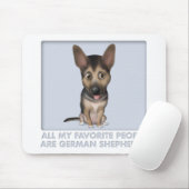 Duitse herderfavoriet muismat (Met muis)