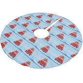 Duitse herderhond in auto met kerstman kerstboom rok (Gekanteld)