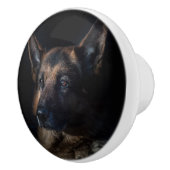 Duitse herderhond keramische knop (Rechts)