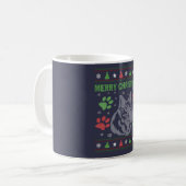 Duitse herderkerst koffiemok (Voorkant links)