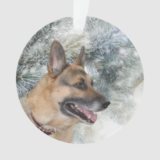 Duitse herderkerst ornament (voorkant)