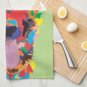 Duitse herderkleur theedoek (Quarter Fold)