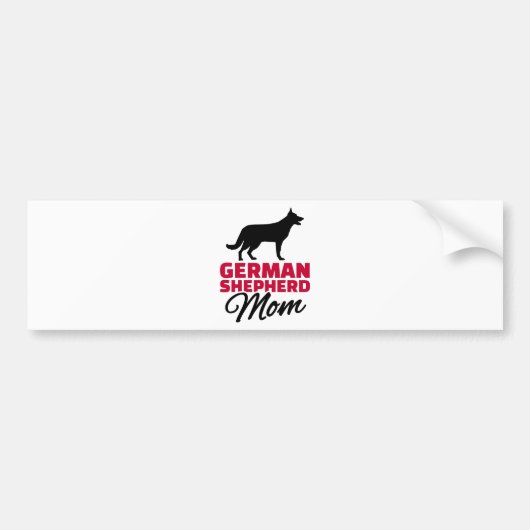 Duitse herdermoeder bumpersticker (Voorkant)