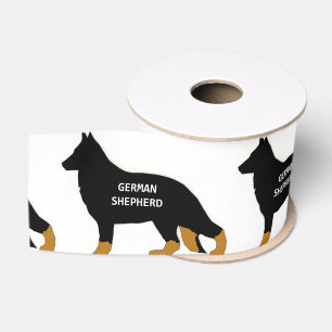 Duitse herdernaam silo bi kleur grosgrain lint