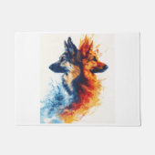 Duitse herders in elementaire harmonie deurmat (Voorkant)