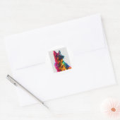 Duitse herders in Prism Perfection Ronde Sticker (Envelop)