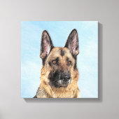 Duitse herderschilderkunst - Kute Original Dog Art Canvas Afdruk (Voorkant)