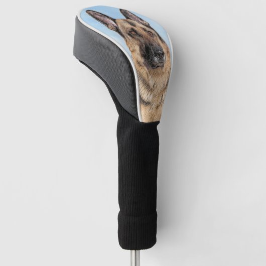 Duitse herderschilderkunst - Kute Original Dog Art Golfheadcover (Schuin)
