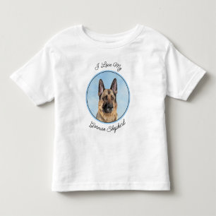 Duitse herderschilderkunst - Kute Original Dog Art Kinder Shirts