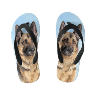 Duitse herderschilderkunst - Kute Original Dog Art Kinder Teenslippers