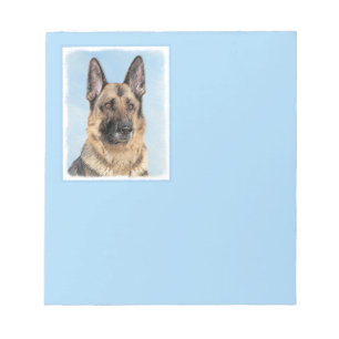 Duitse herderschilderkunst - Kute Original Dog Art Notitieblok