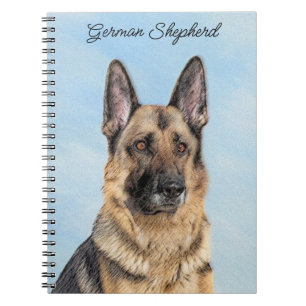 Duitse herderschilderkunst - Kute Original Dog Art Notitieboek