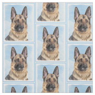 Duitse herderschilderkunst - Kute Original Dog Art Stof