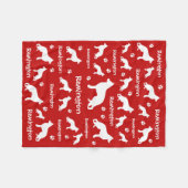 Duitse herdersdeken | Loyaal & liefdevol cadeau Fleece Deken (Voorkant (Horizontaal))