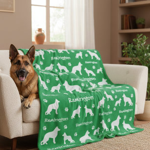 Duitse herdersdeken Loyaal & liefdevol cadeau Fleece Deken