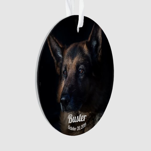 Duitse herdersherdenkingsmonument ornament (voorkant)