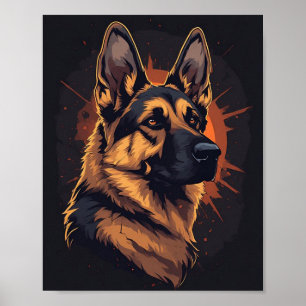 🐕 Duitse Herdershond Accessoires Voor Hondenliefh Poster
