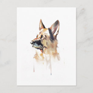 Duitse Herdershond Ansichtkaart, Cadeau voor honde Briefkaart