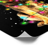 Duitse Herdershond Boom Kerst Trui Xmas Doe Poster (Hoek)