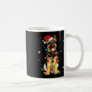 Duitse Herdershond Boom Kerstmuts Kerstmis Honden Koffiemok