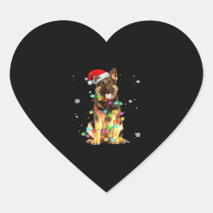 Duitse Herdershond Boom Kersttrui Kerstmis Honden Hart Sticker