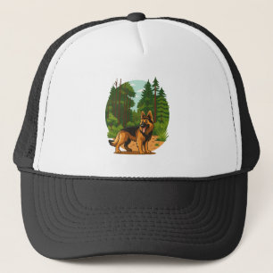 Duitse Herdershond Bos Avontuur Hond Trucker Pet
