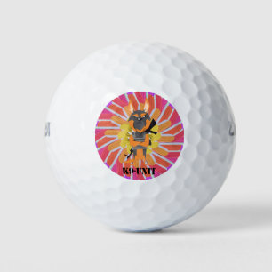 Duitse Herdershond Cartoon K9-eenheid Hond Design Golfballen