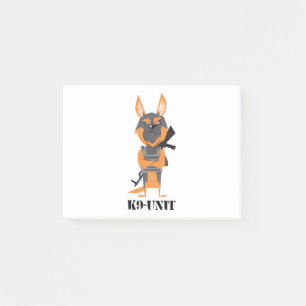 Duitse Herdershond Cartoon K9-eenheid Hond Design Post-it® Notes