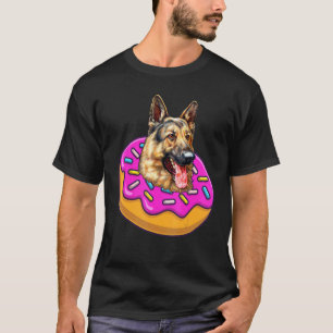 Duitse Herdershond Donut Deeg Bakker Kinderen T-shirt