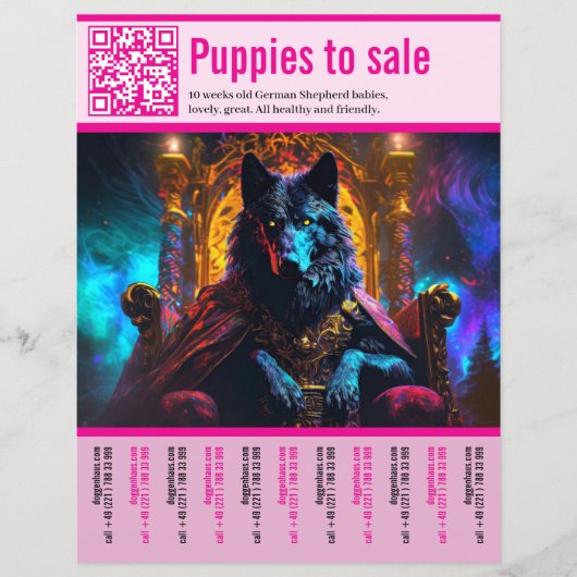 Duitse Herdershond Flyer  (Voorkant)