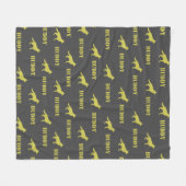 Duitse herdershond, foto en aangepaste naam herhal fleece deken (Voorkant (Horizontaal))