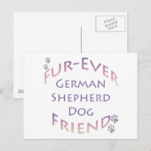 Duitse herdershond Furever Briefkaart (Voorkant / Achterkant)