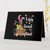 Duitse Herdershond Gelukkige Pasen Kleurrijke Pa Kaart (Gele Bloem)