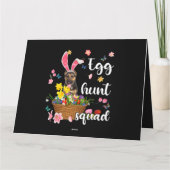 Duitse Herdershond Gelukkige Pasen Kleurrijke Pa Kaart (Achterkant)