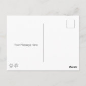 Duitse herdershond gepersonaliseerd Gelukkige Verj Briefkaart (Achterkant)