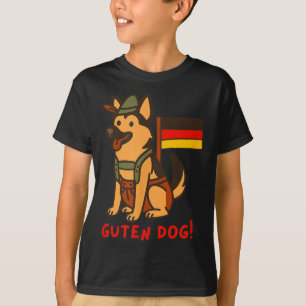 Duitse Herdershond Grappig Bier Festival Guten Hon T-shirt