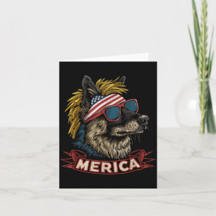 Duitse Herdershond - Grappige 4 juli Amerikaanse Kaart