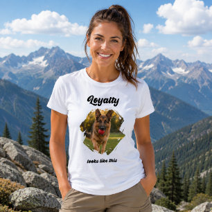 Duitse Herdershond GSD Foto Loyaliteit T-shirt
