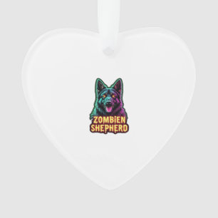Duitse Herdershond GSD Shep Zombie Hond Halloween Ornament