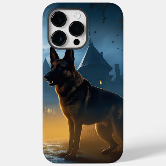 Duitse Herdershond Halloween Griezelen Case-Mate iPhone Case (Achterkant)
