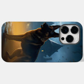 Duitse Herdershond Halloween Griezelen Case-Mate iPhone Case (Achterkant (horizontaal))