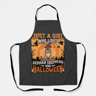 Duitse Herdershond Halloween Meisjes Heks Hondenon Schort