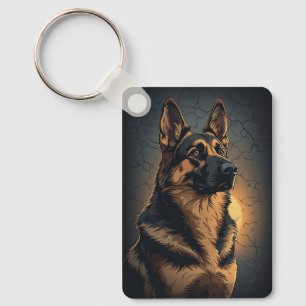 🦴 Duitse Herdershond Huisdecoratie Voor Hondenlie Sleutelhanger