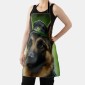 Duitse herdershond in St. Patrick's Day Dress Schort (Insitu)