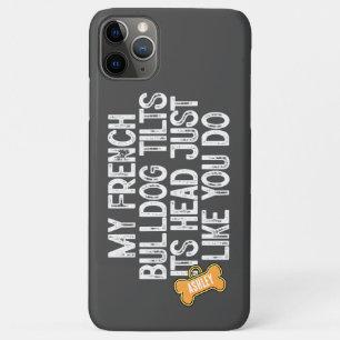 Duitse Herdershond Kantelt Grappig de Kop Citaat H iPhone 11 Pro Max Hoesje