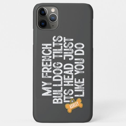 Duitse Herdershond Kantelt Grappig de Kop Citaat H Case-Mate iPhone Case (Achterkant)